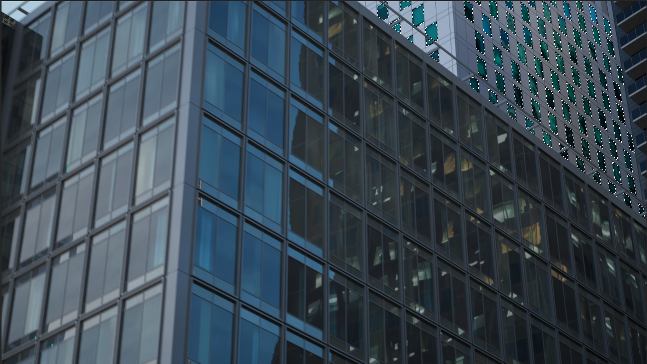 Crypto Pick selecting detailed rendered building elements directly in the Photoshop image